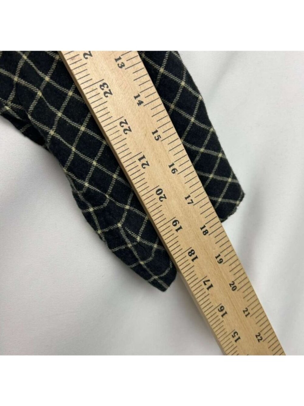 Toast Dress Women's M Black/White Check Cashmere Blend Midi Button Front Pockets - Picture 5 of 16